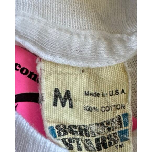 Vintage 1983 Men At Work Tee Size Mens Medium - Picture 5 of 6